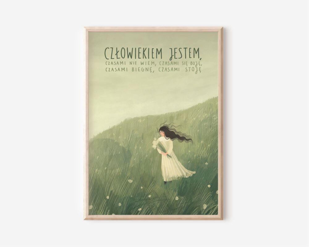 Człowiekiem jestem, czasami nie wiem, czasami się boję, czasami biegnę, czasami stoję